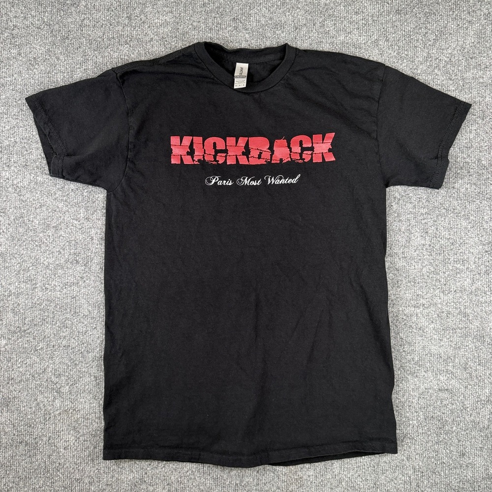 Kickback T Shirt Mens M Black Paris Hardcore Band All Out War Arkangel Official